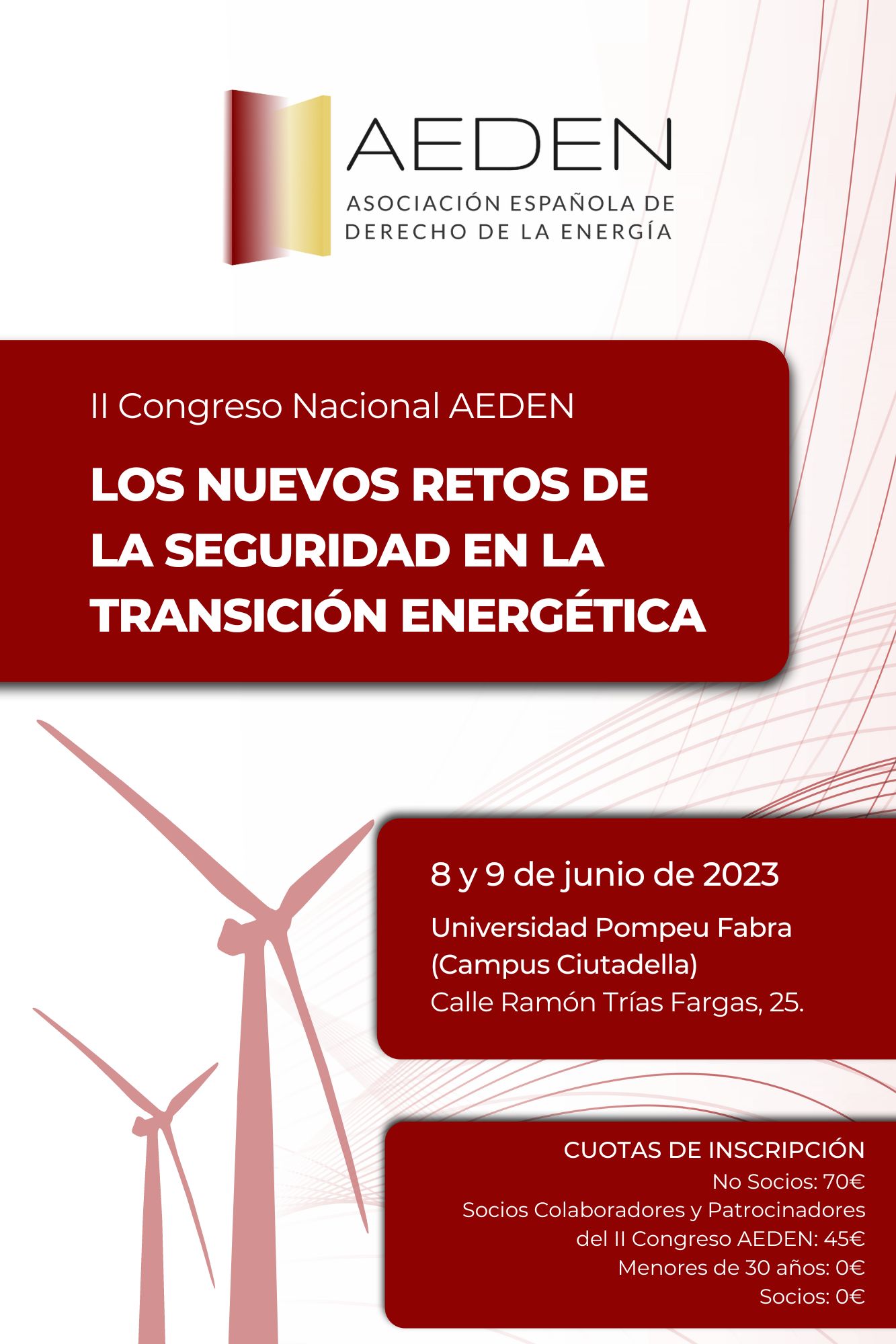 II Congreso AEDEN 2023. LOS NUEVOS RETOS DE LA SEGURIDAD EN LA TRANSICIÓN ENERGÉTICA